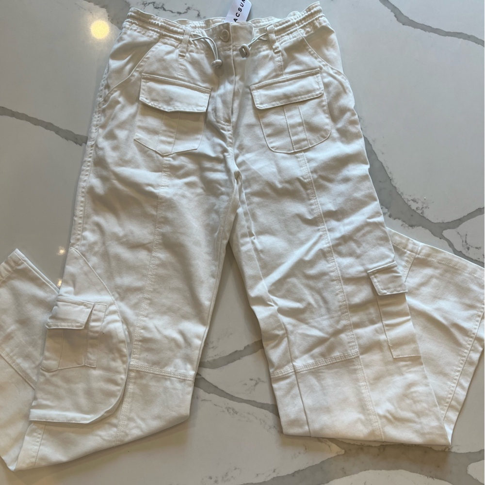 Brandy Melville White Cargo Pants